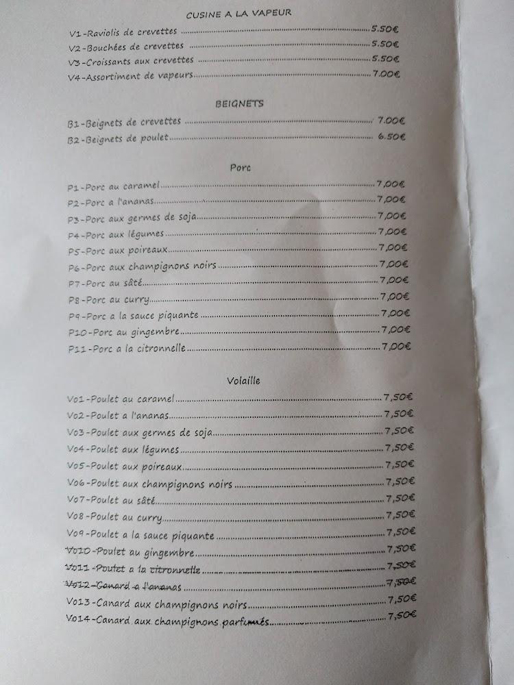 Les Délices d'Asie - Menu Image 3